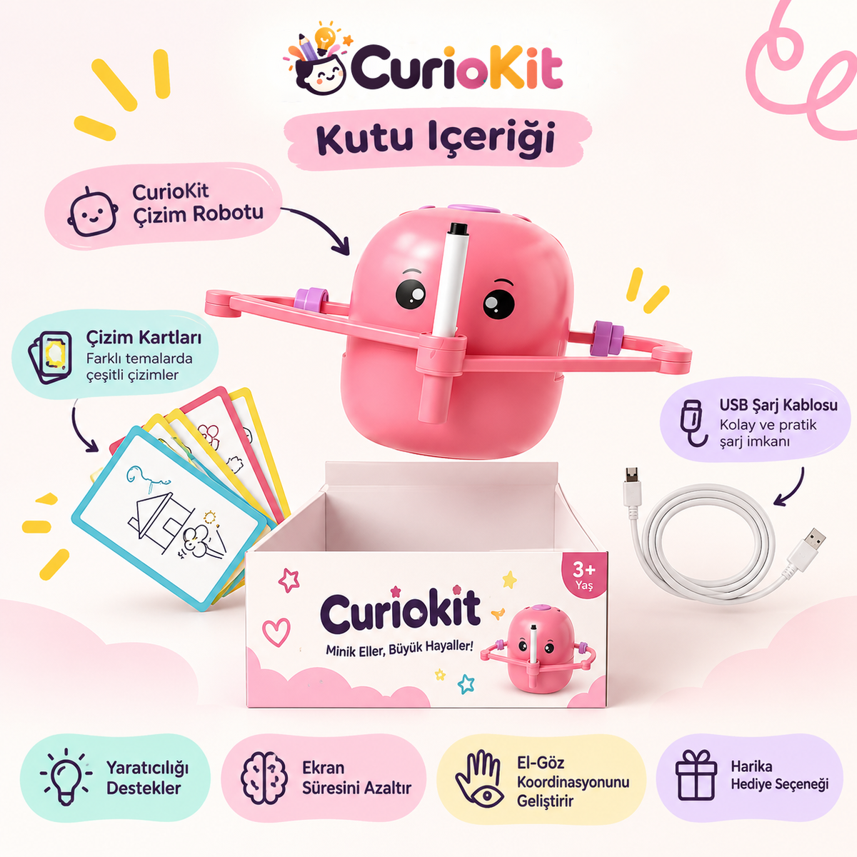 CurioKit - Akıllı Çizim Robotu