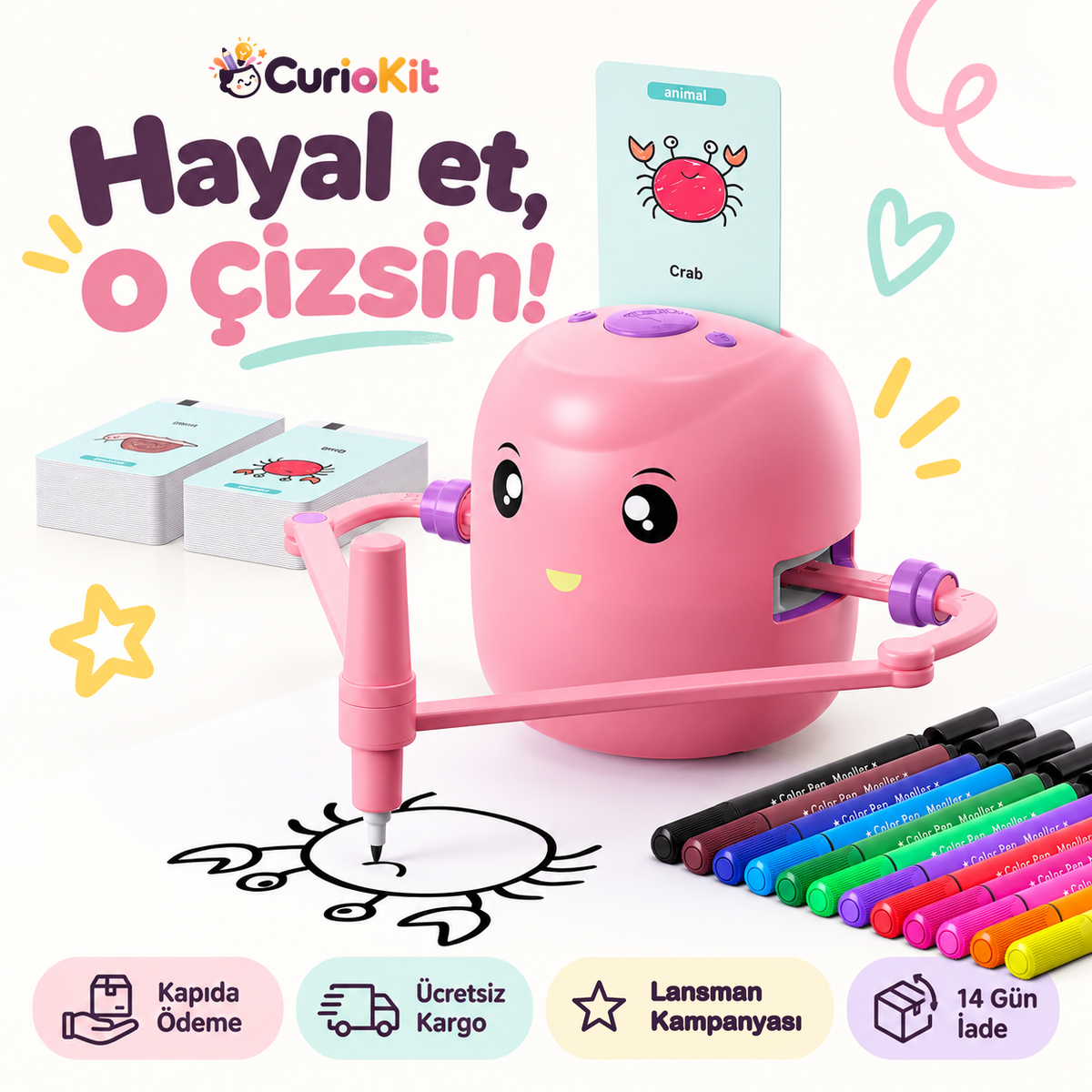 CurioKit - Akıllı Çizim Robotu